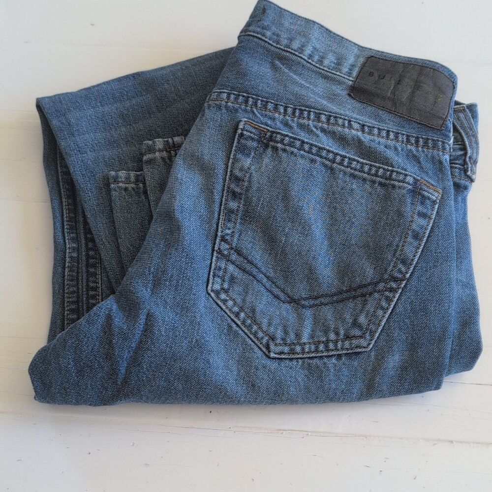 Bullhead Denim Co Women's Slim Straight Blue Wash Button 5-Pocket Jeans 30/32